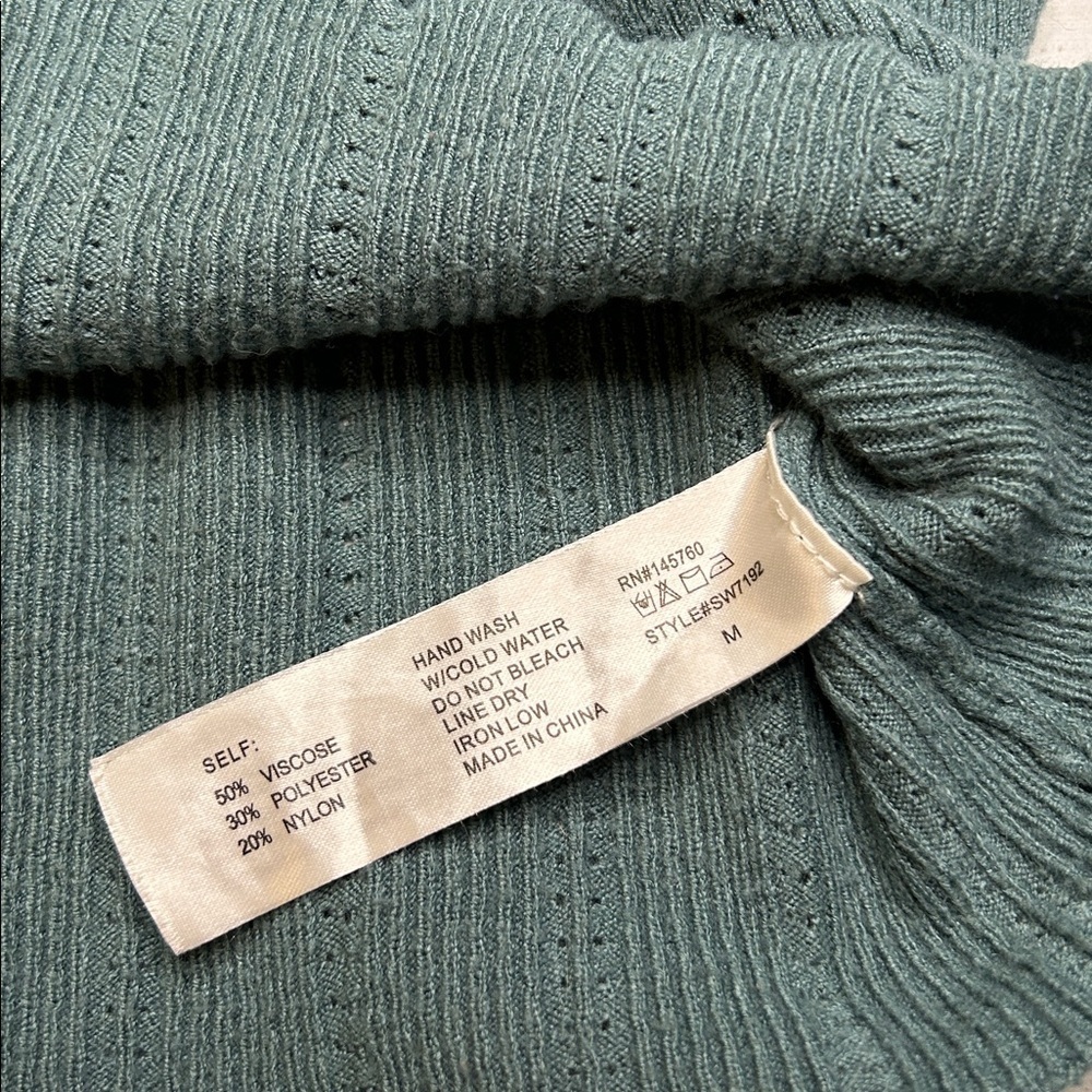 Women’s Astr Green Knit Tank Top - Picture 6 of 6
